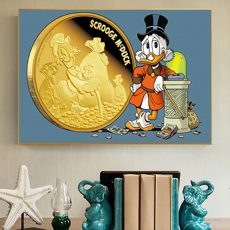 Цифровая картина маслом из мультфильма Дональд Дак скандинавские