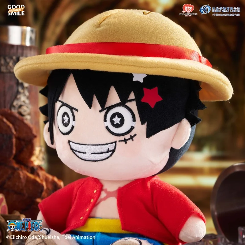 Фото Плюшевая кукла Good Smile One Piece, официальная аутентичная аниме-атрибутика Toei Animation, Huggydoll Луффи для домашнего декора, для фанатов аниме №2