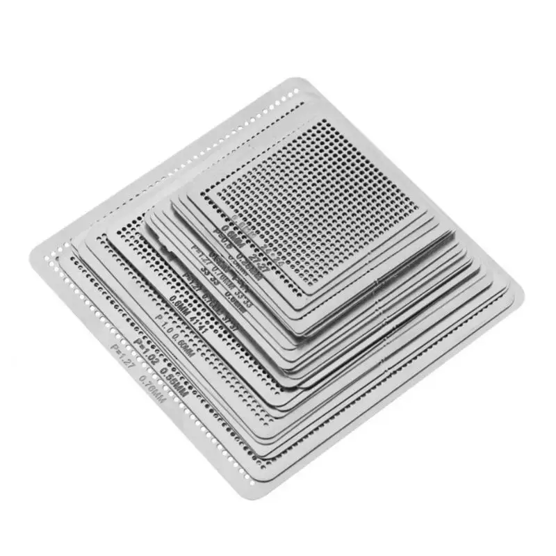 27 шт. универсальные стальные сетчатые пластины BGA для ремонта |