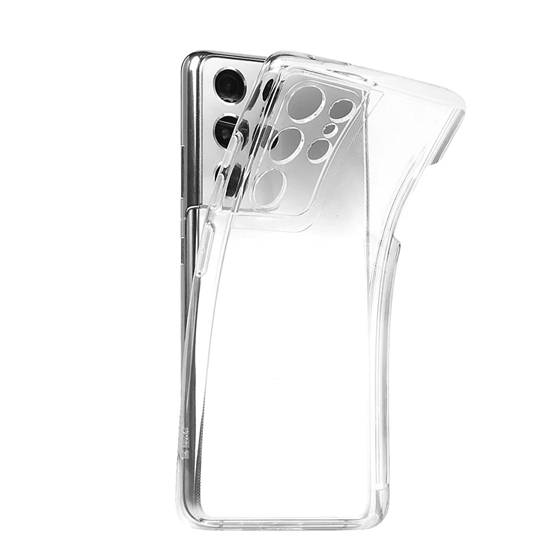 Kup (Tylko Etui) TPU Odporny Na Wstrząsy Futerał Do Samsung Galaxy S21 Ultra 5G Z Gniazdem Rysika Przezroczysty S21Ultra Pokrywa Ochrona Przed Upadkiem