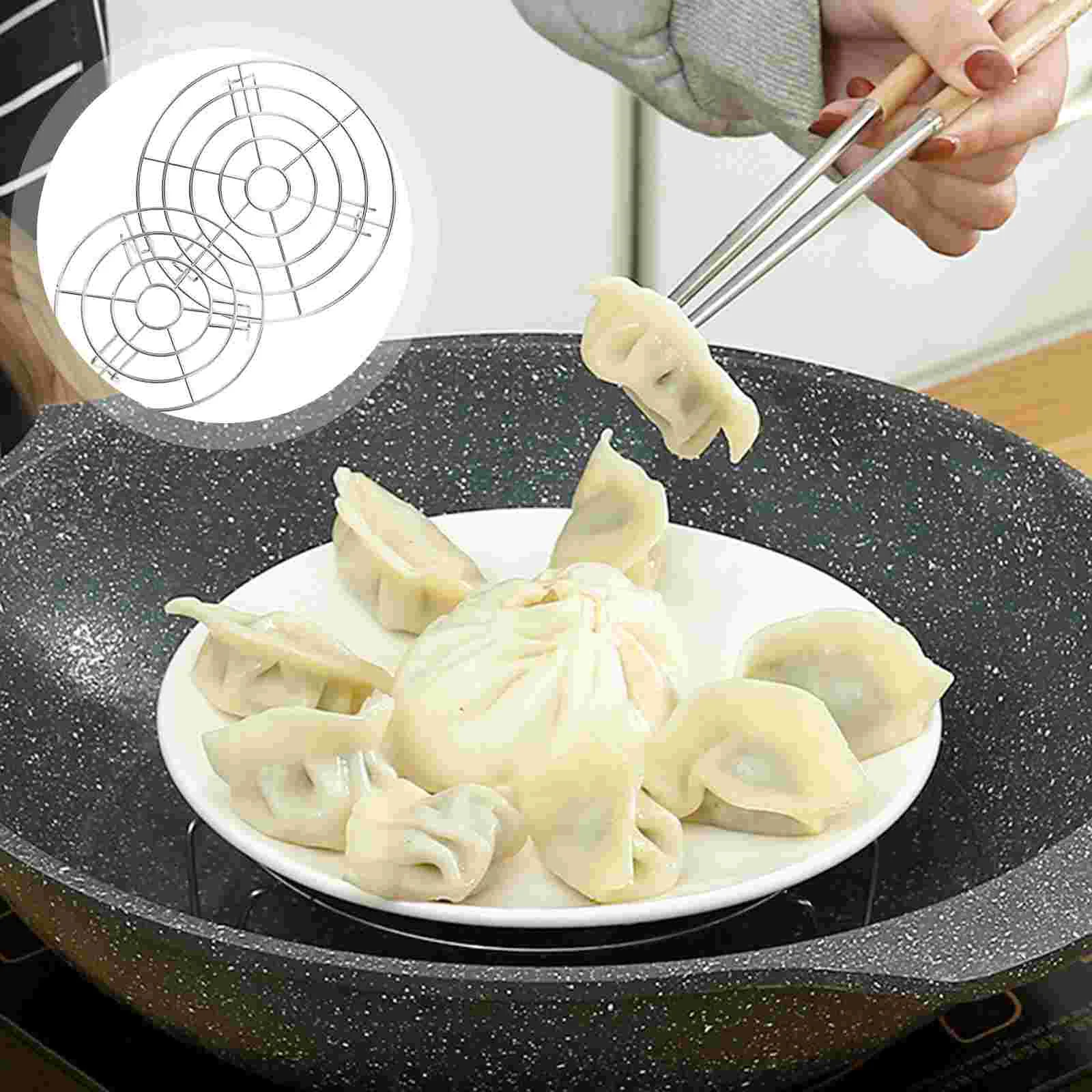 

Rack Steamer Steaming Trivet Stand Steam Egg Cooker Pressure Pot Cooking Tray Holder Basket Kitchen Microwave Insert Baking