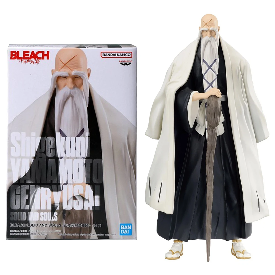 Фото 15 см аниме «СОЛЬНЫЙ И SOULS BLEACH Yamamoto Genryuusai Shigekun», фигурка, стоячий нож, модель игрушки, подарочная коллекция, экшн-фигурка, ПВХ №1