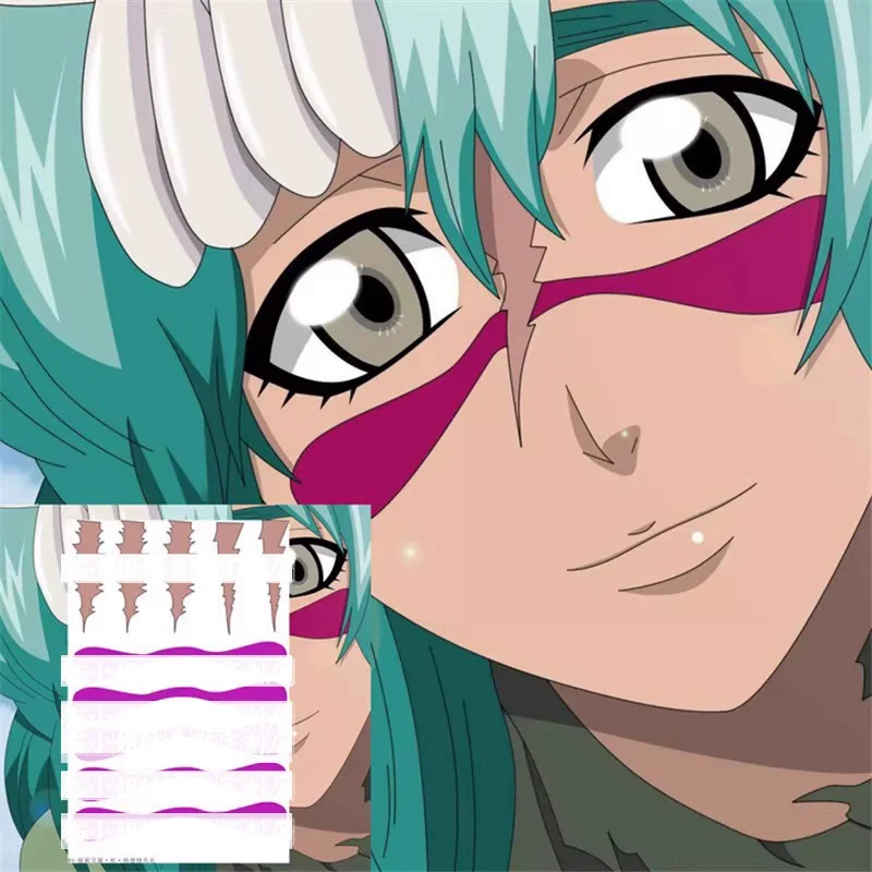 Аниме отбеливатель Neliel Tu Oderschvank Временные татуировки Мультяшные Переводные татуировки боди-арт водонепроницаемые искусственные татуировки наклейки для женщин и мужчин