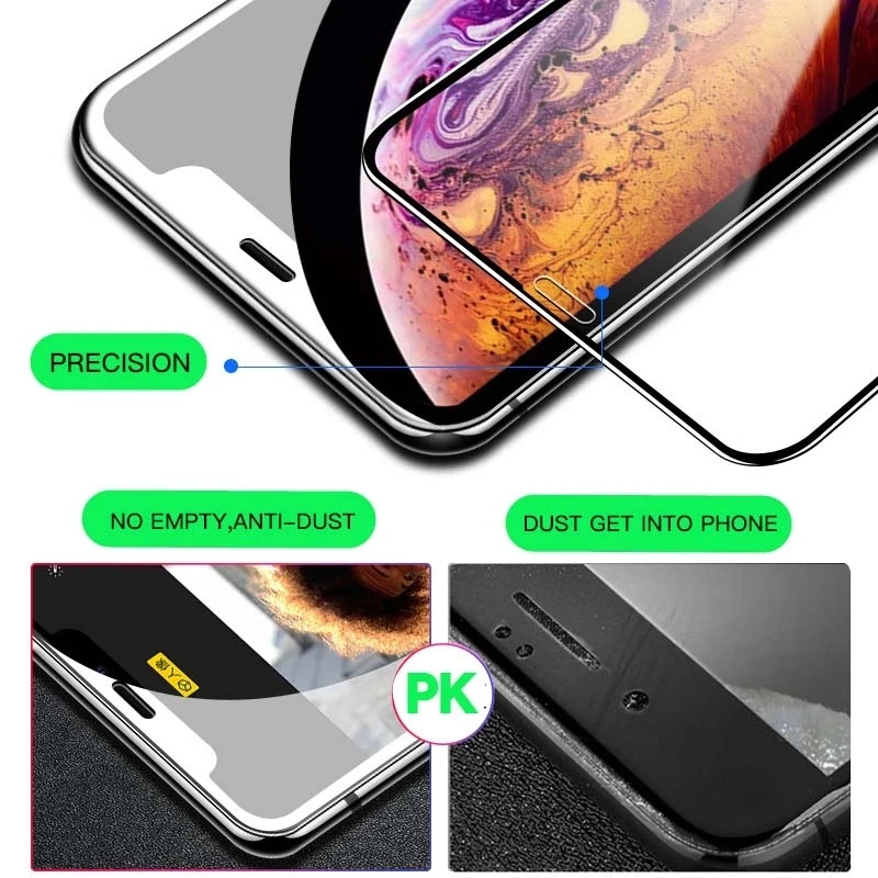 4PCS 20D Tempered Glass For iPhone 14 12 11 Pro Max 7 8 Plus Full Cover Screen Protector For iPhone 12 Mini 13 PRO X XR XS MAX