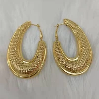 fashion jewelry clip earrings for women gold plated hoop earrings african wedding earrings for engagement bride jewelry gifts