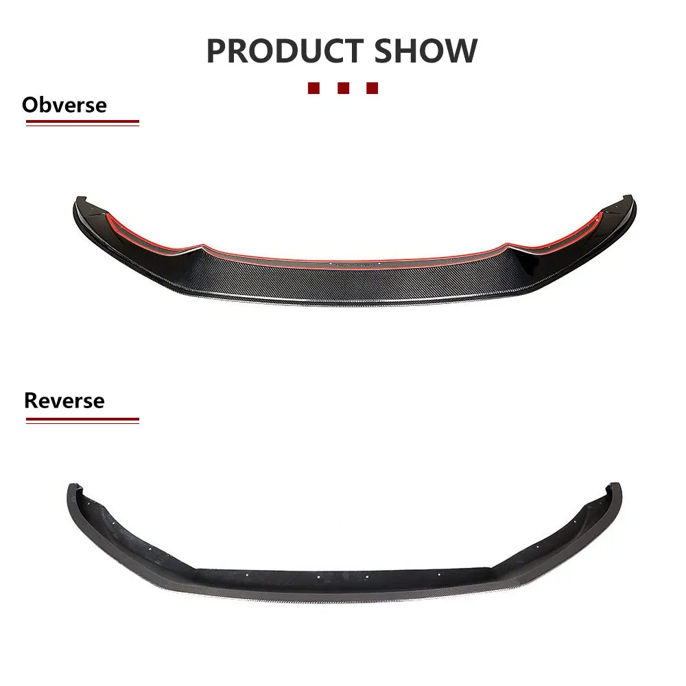 Передний бампер автомобиля из углеродного волокна разделители губ для BMW F80 M3 F82 F83