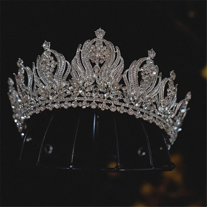 Блестящие короны CC Женские аксессуары свадебный головной убор обручальные