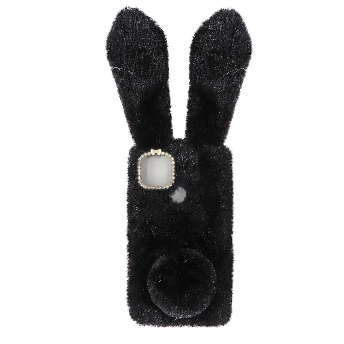 

Protective Case Phone Cover Protection Plush Shell Protector Puffy Cell Decorative