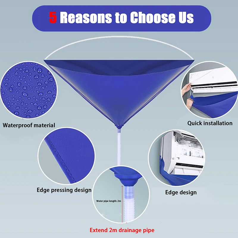 Набор для чистки кондиционера водонепроницаемая сумка очистки набор мытья