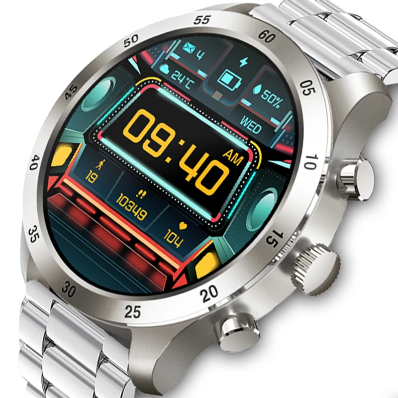 

Смарт-часы мужские с Bluetooth, 2022 дюйма, 1,32 дюйма, Пульсометром