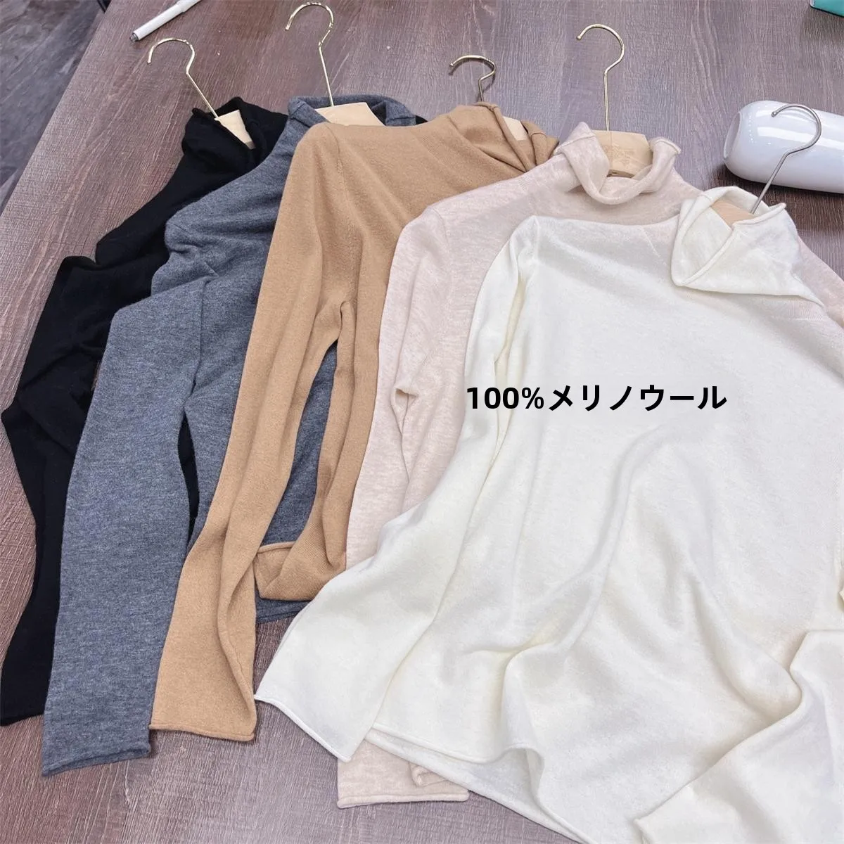 00% ультратонкий флисовый керлинг из мериноса свободный осенне-зимний женский