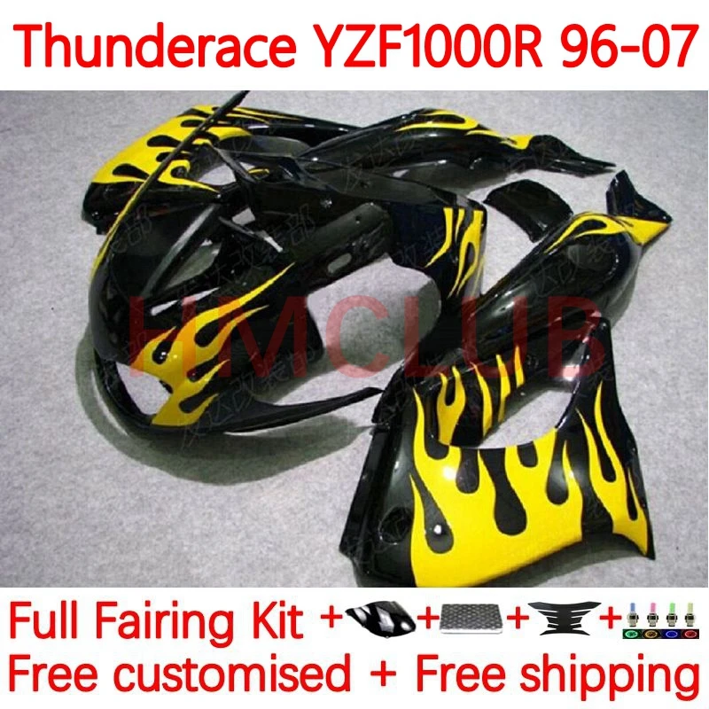 Комплект Thunderace для YAMAHA YZF1000R YZF 1000R 1996 2007 YZF-1000R 96 97 98 99 00 01 02 03 04 05 06 07 обтекатель 8No.33