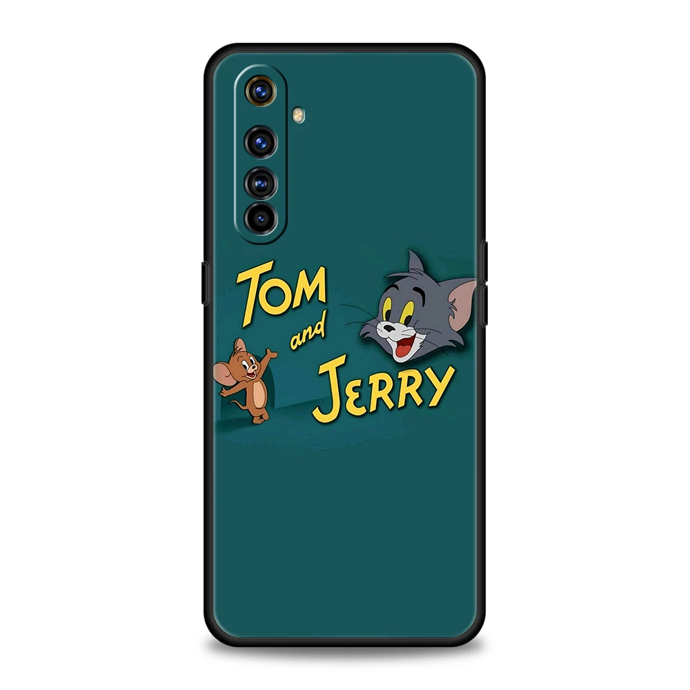 Tom And Jerry чехол для телефона Realme 8 9 Pro Plus 8i 9i 6 7 GT2 C21 C25 C3 C11 5G роскошный противоударный