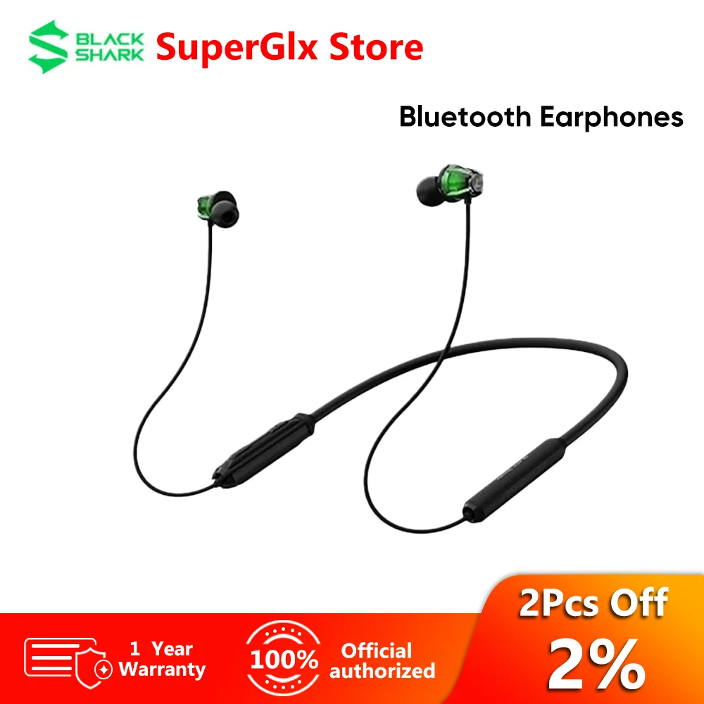 

Black Shark Bluetooth Earphones 2 with HiFi Sound Wireless Bluetooth Headphone for Black Shark 3 4 Pro Low Latency Gamer Headset