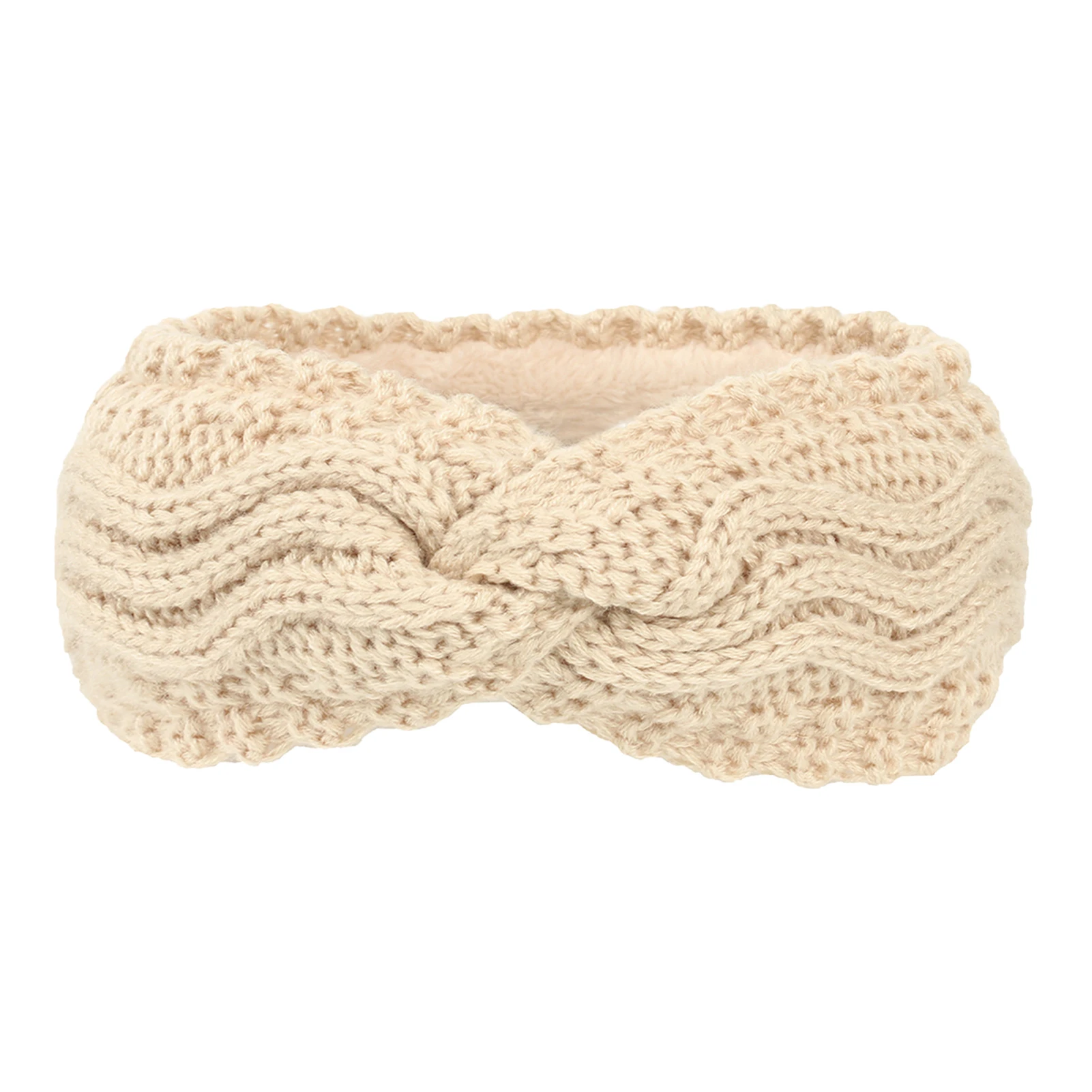 

Women Daily Turban Crochet Knotted Ear Warmer Soft Winter Warm Gift Fashion Knitted Hairband Reusable Headband Elastic Washable