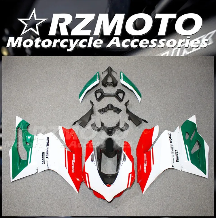 

4Gifts New ABS Motorcycle Fairings Kit Fit For Ducati 899 1199 Panigale s 2012 2013 2014 12 13 14 Bodywork Set Custom Red Green