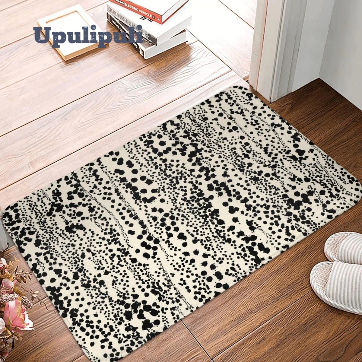 Коврик для входной двери, абстрактный Мягкий впитывающий коврик с органическими чернилами и миндалем, для входной двери, ванной, душа