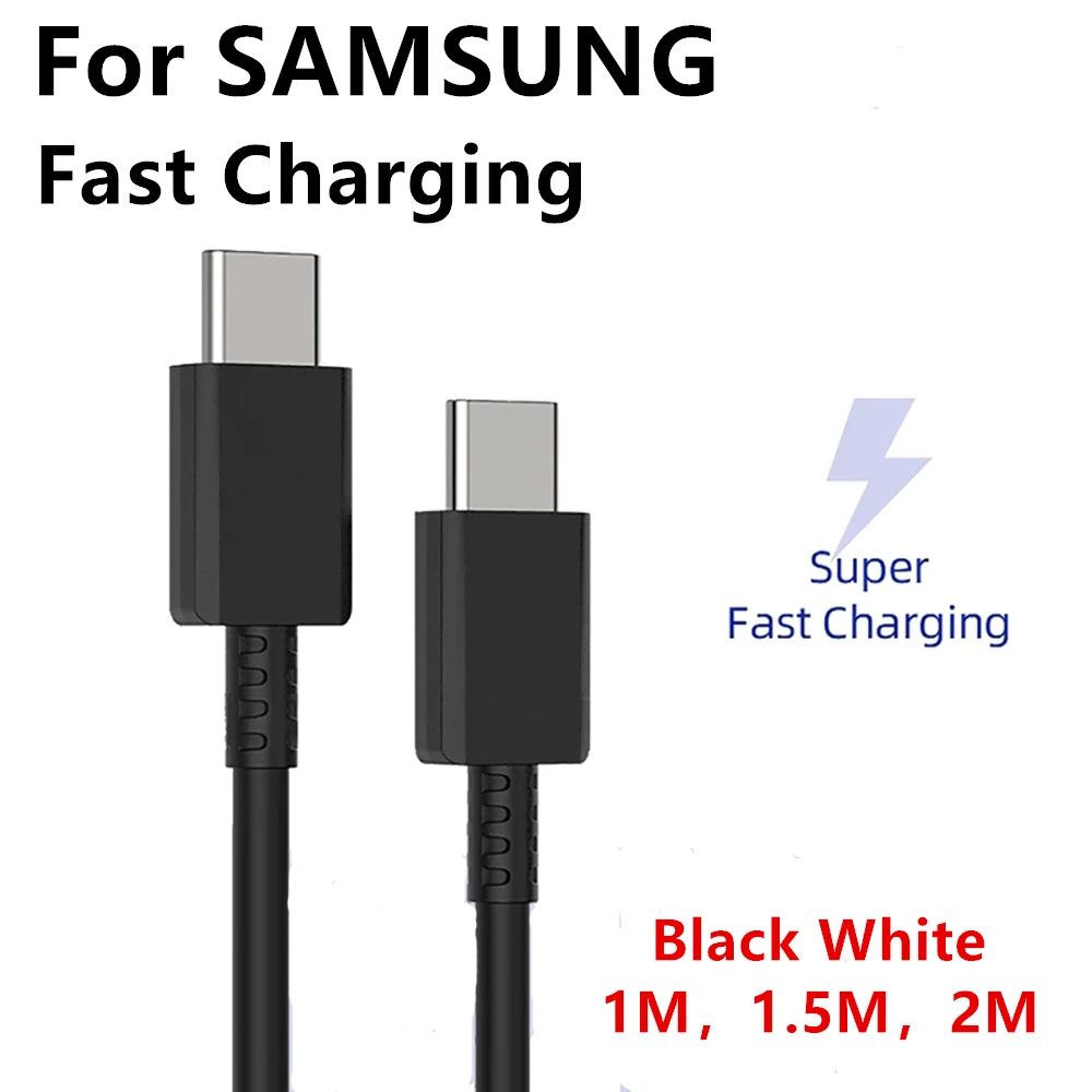 

25w Cable Surper Fast Charge Type C To Type C Pd PPS Quick Charging For Galaxy Note 20 Ultra 10 2021 Original Samsung S21 S20 5G