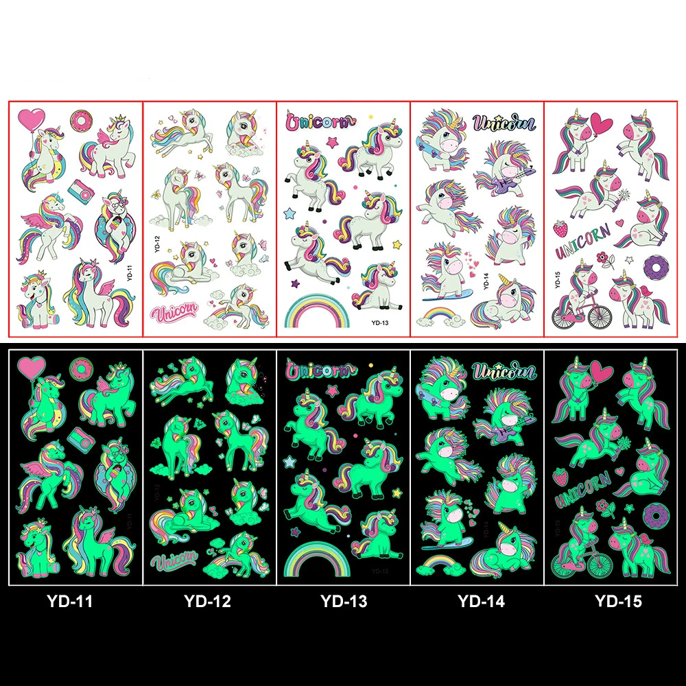 Детские Одноразовые Татуировки-наклейки Для Дня Рождения Мотивы Животных