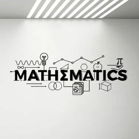 Математический дизайн, настенная наклейка, математическая искусственная школа, виниловая наклейка, образование, цитата, научное искусство, плакат для спальни G959