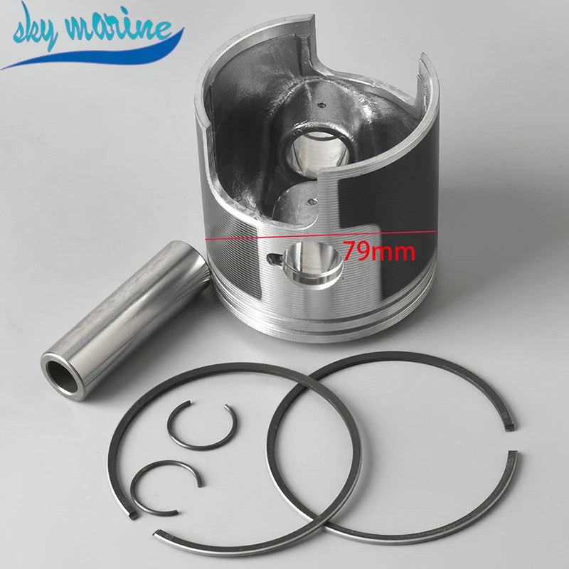 12110-94400 Комплект поршней 12140-94400 Поршневое кольцо (STD:79 мм) для подвесного мотора Suzuki