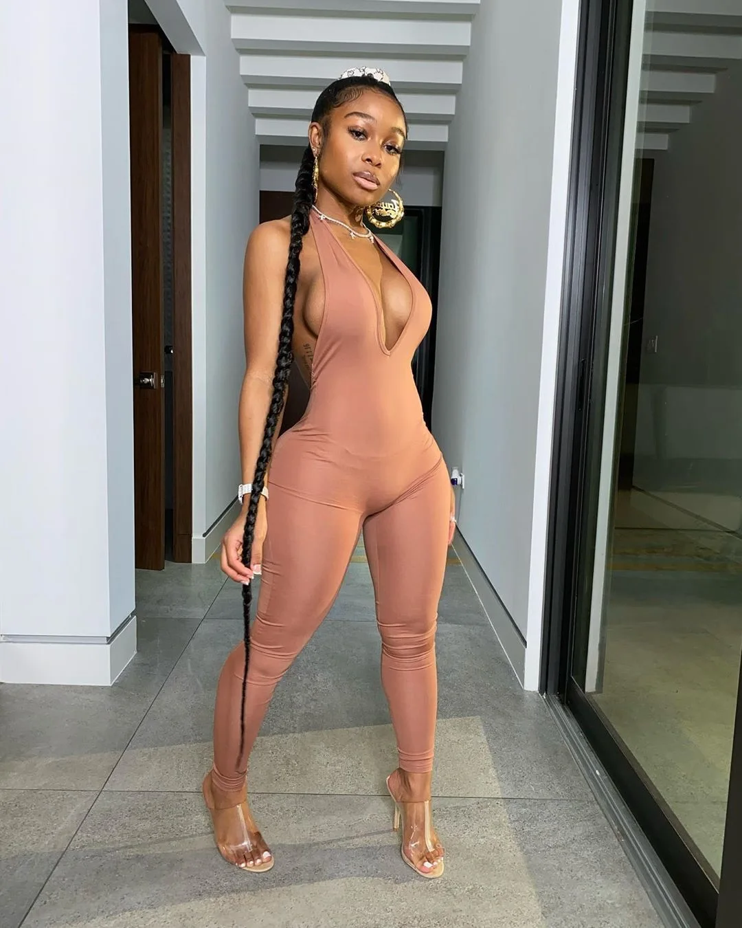 2022 Sexy Fashion Halterneck Jumpsuit Women Backless Cutout Breast Wrap Pencil Pants Nightclub Party Tight Women's Wear