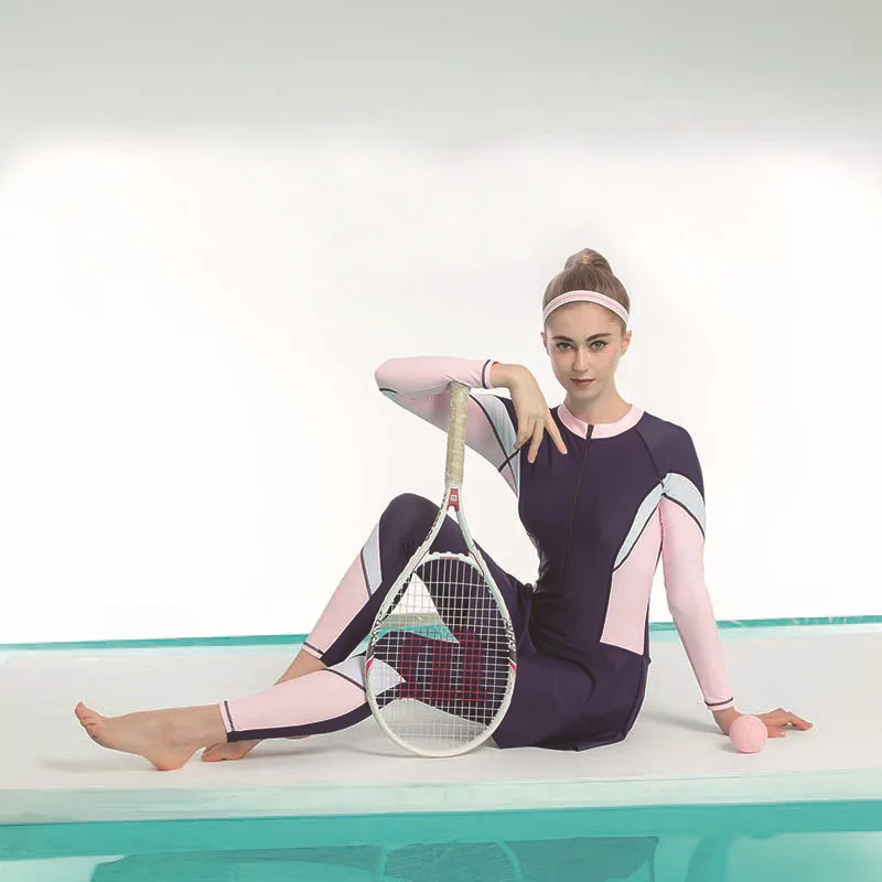 2022 спортивный Мусульманский купальник цельный исламский купальный костюм