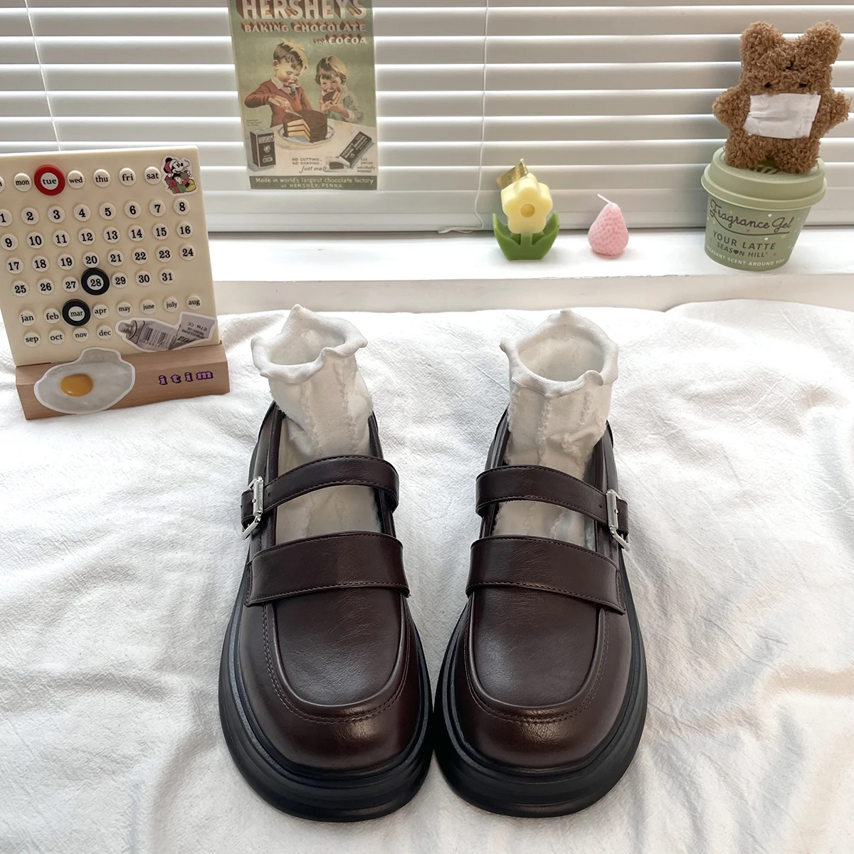 2023 Spring Loafers Thick Soled Lolita Shoes New Retro Mary Jane Shoes University Girls Platform Shoes JK Shoes Women Sandals