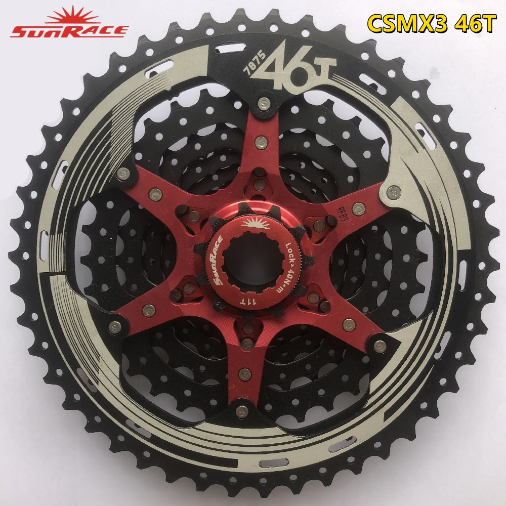 Кассета велосипедная Sunrace 10 скоростей CSMS3 CSMX3 11-40T 42T 46T 51T S 10V для маховика Shimano SRAM M8000