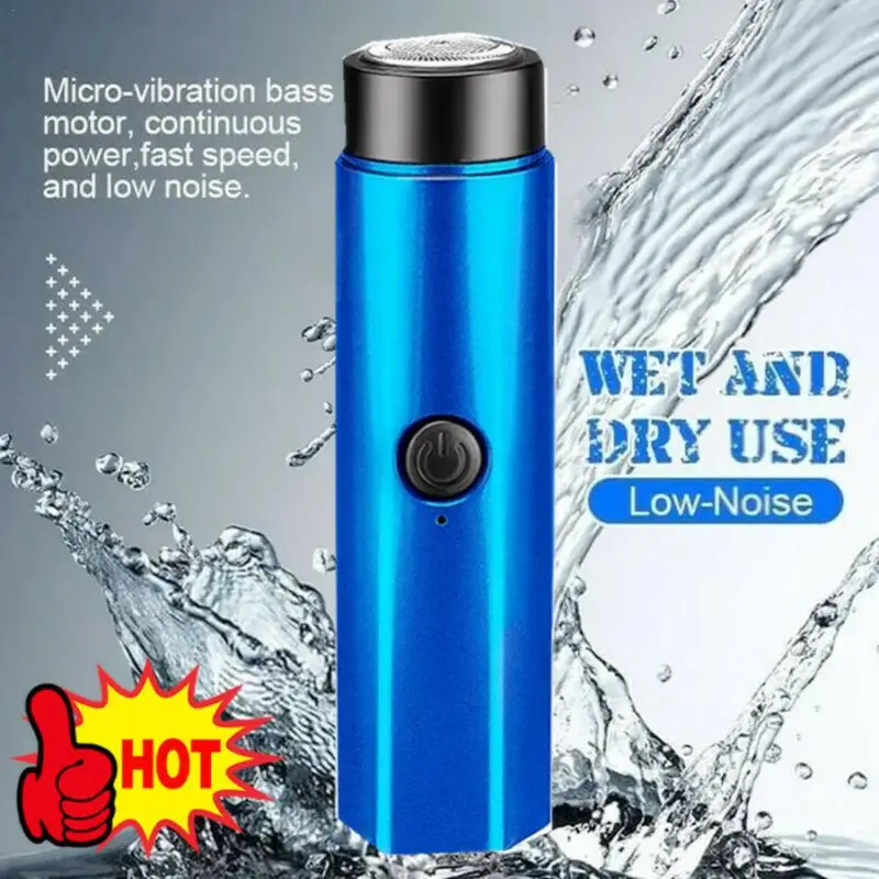 

Portable Mini Electric Shaver Washable Beard Trimmer Men Shaver Razor USB Travel Face Full Body Shave