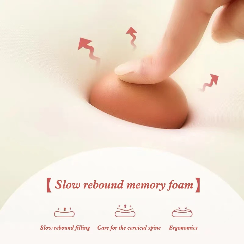 Мягкая подушка с эффектом памяти для живота шеи Ортопедическая комфорта сна