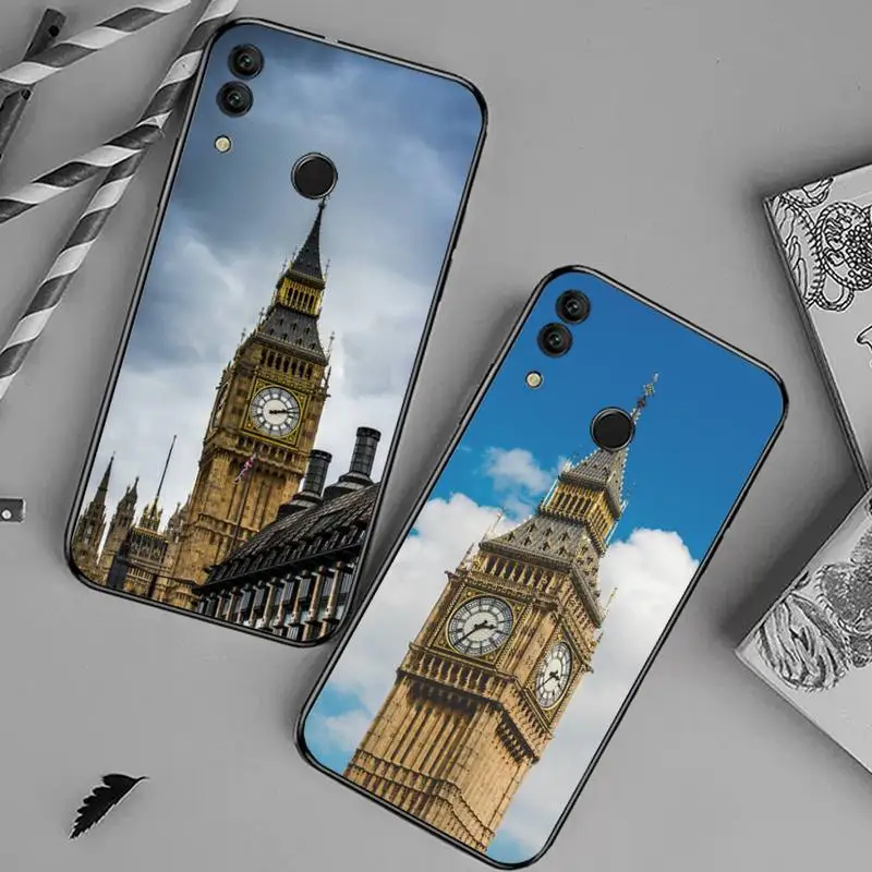 

London big ben landmark landscape Phone Case For Huawei honor Mate 10 20 30 40 i 9 8 pro x Lite P smart 2019 Y5 2018 nova 5t