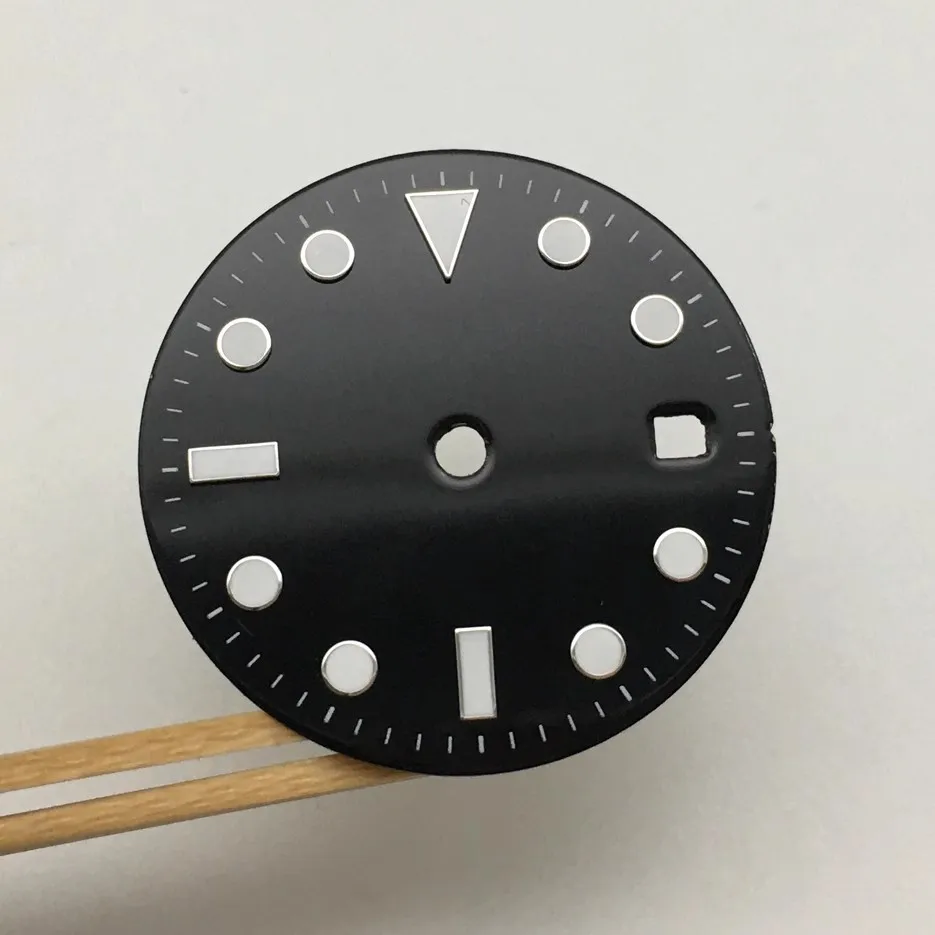 

New 28.5mm Watch Accessories Modified Blue Luminous Dial for 2813 2836 movement Mechanical Installation Accessorie