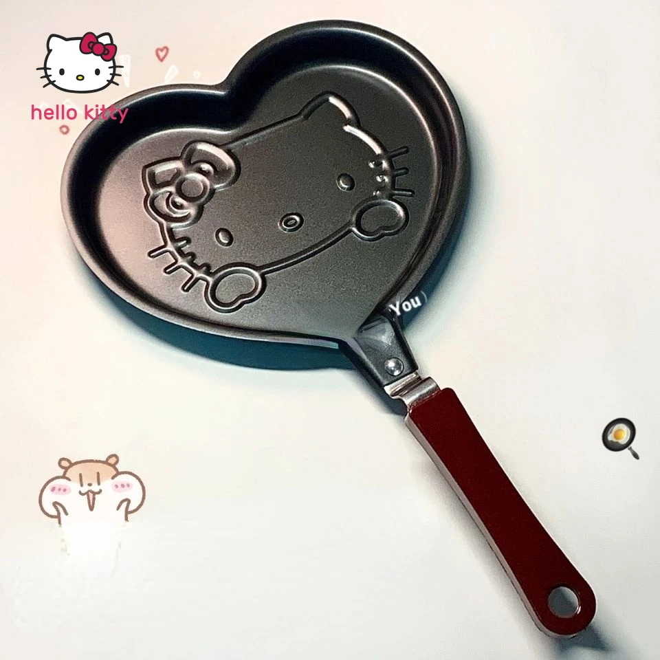 

Hello Kitty Cartoon Mini Frying Pan Healthy Non-Stick Pan Home Breakfast Egg Frying Pan