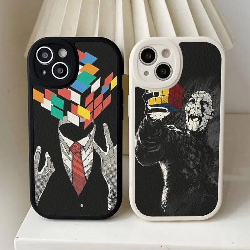 

Funny-R-Rubiks-C-Cube Phone Case Hard Leather For iPhone 14 13 12 Mini 11 14 Pro Max Xs X Xr 7 8 Plus