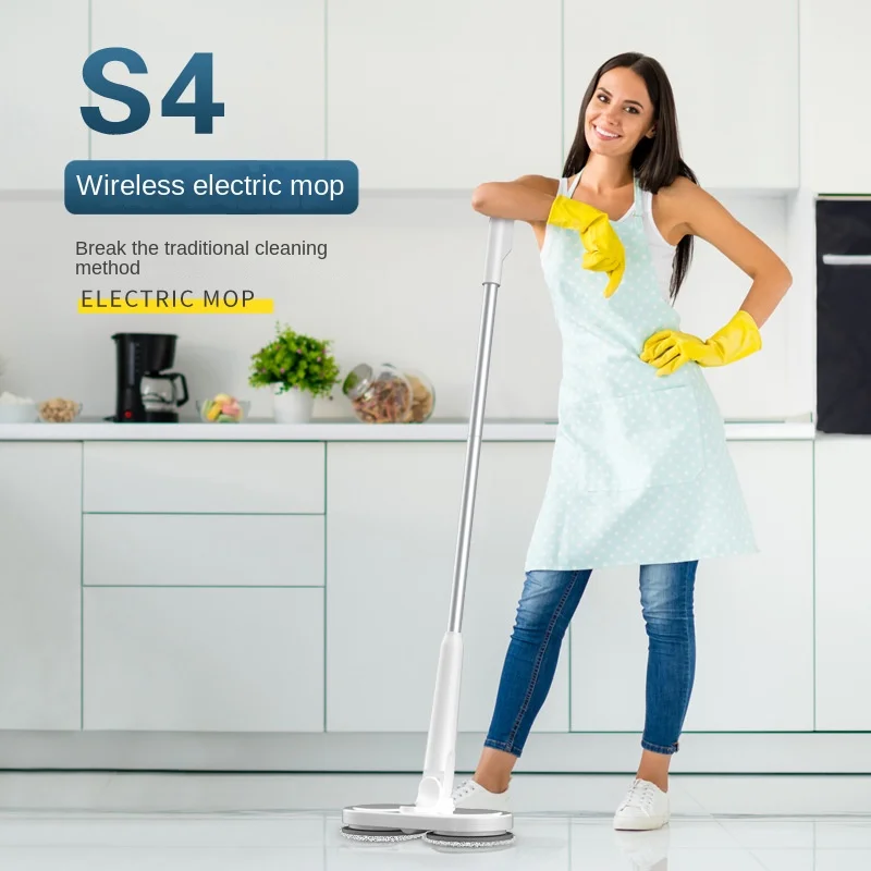 

S4 Wireless Electric Mop Dry And Wet Mopping Window Waxing Multi-function Rotary Hand-held Cleaning And Mopping Machine