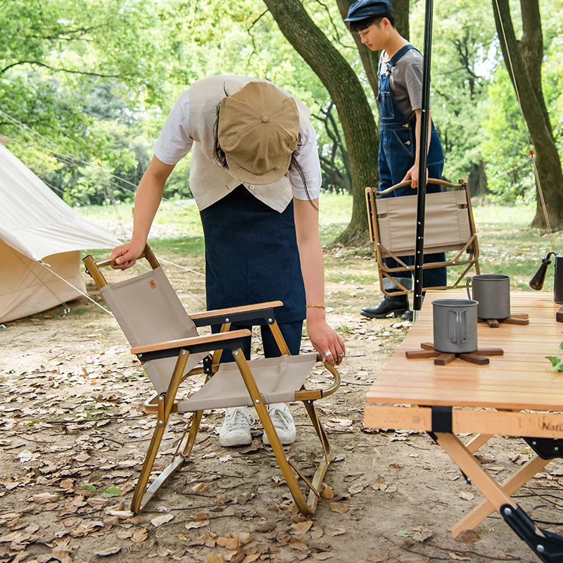 Naturehike Кемпинговый стул Портативный уличный из алюминиевого сплава под дерево