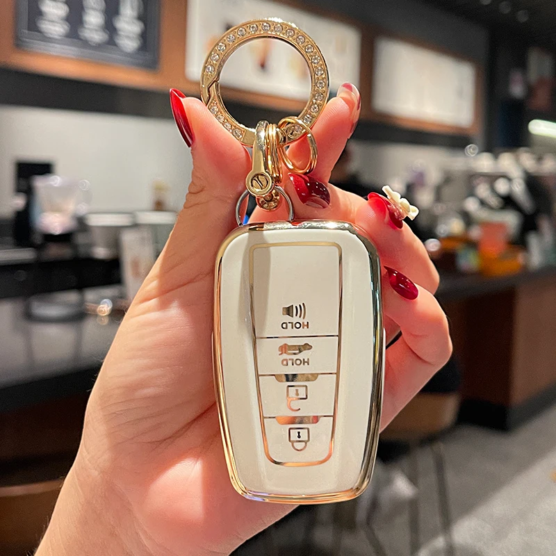 

Чехол для автомобильного ключа для Toyota Key 2018-2022 Camry RAV4 Highlander Avalon чехол Prius Corolla GT86