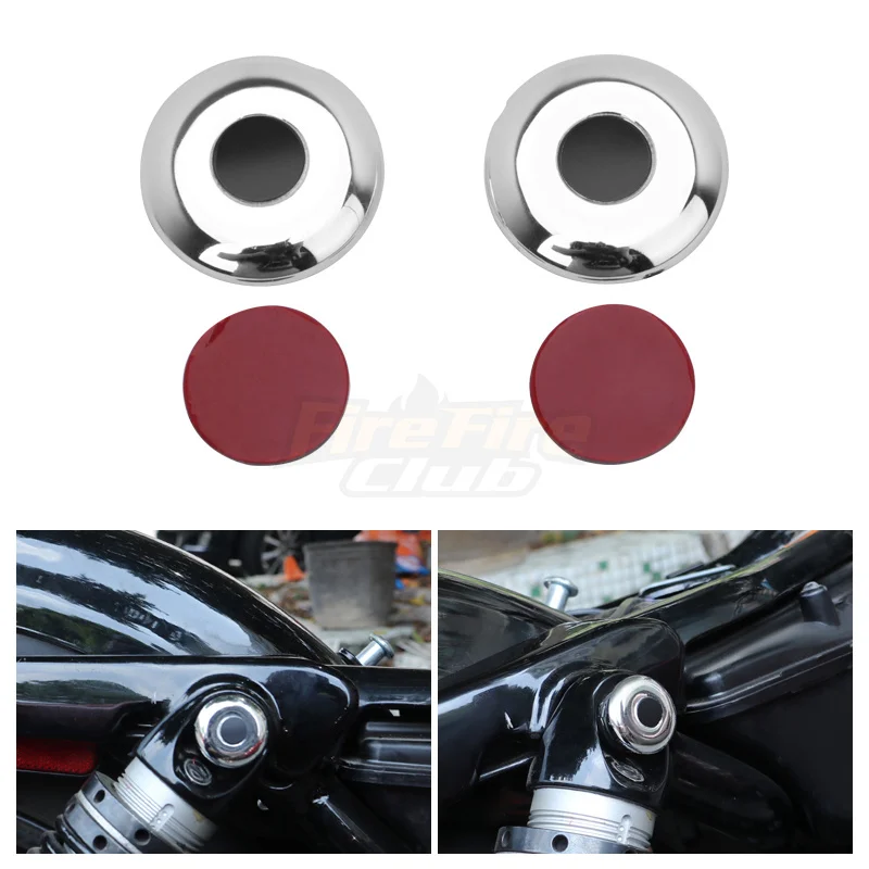 

Motorcycle Accessories For Harley Sportster XL883 XL1200 X48 2004-up Dyna 2006-up ABS Rear Chrome Fork Cover Decoration Covers
