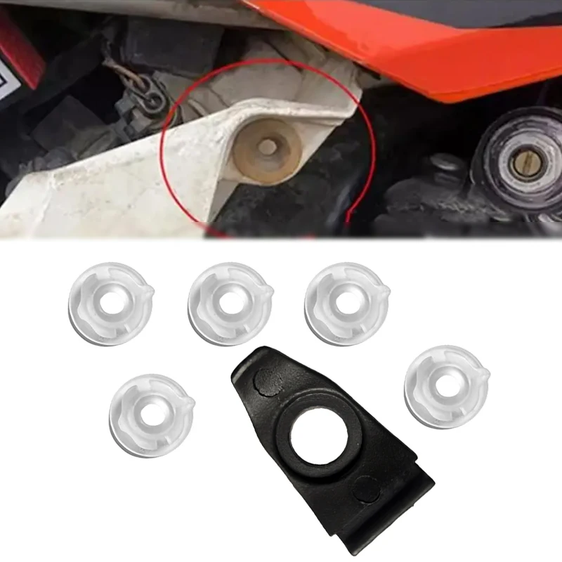 

6 шт. монтажный кронштейн воздушного фильтра, опорная пряжка, крышка воздушной коробки, резиновая втулка 2016-2023 TE FE TC FC TPI, замена мотоцикла