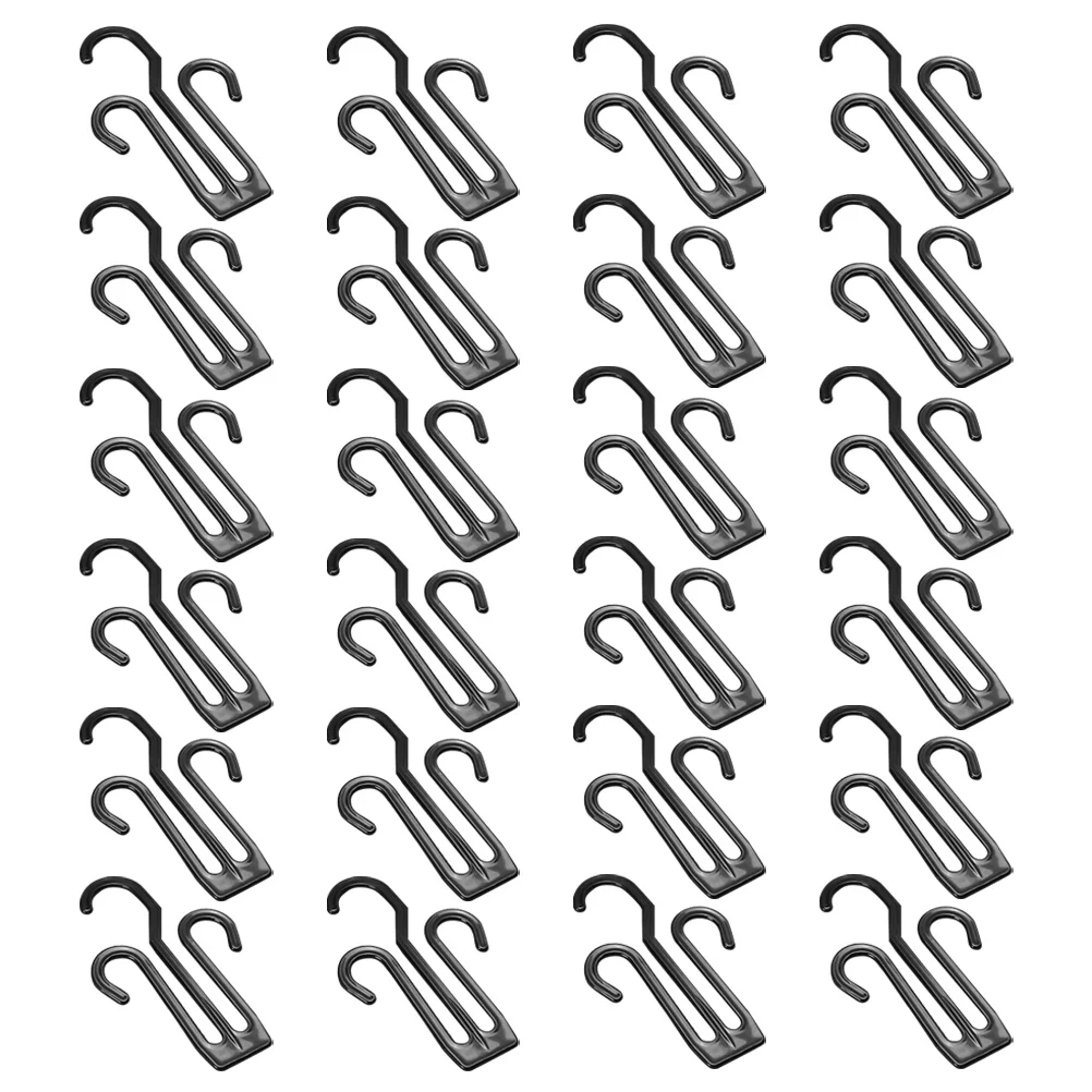 

24 Pcs Shoe Rack Plastic Hangers Organizer Display Stand Sturdy Hanging Shoes Hook Drying