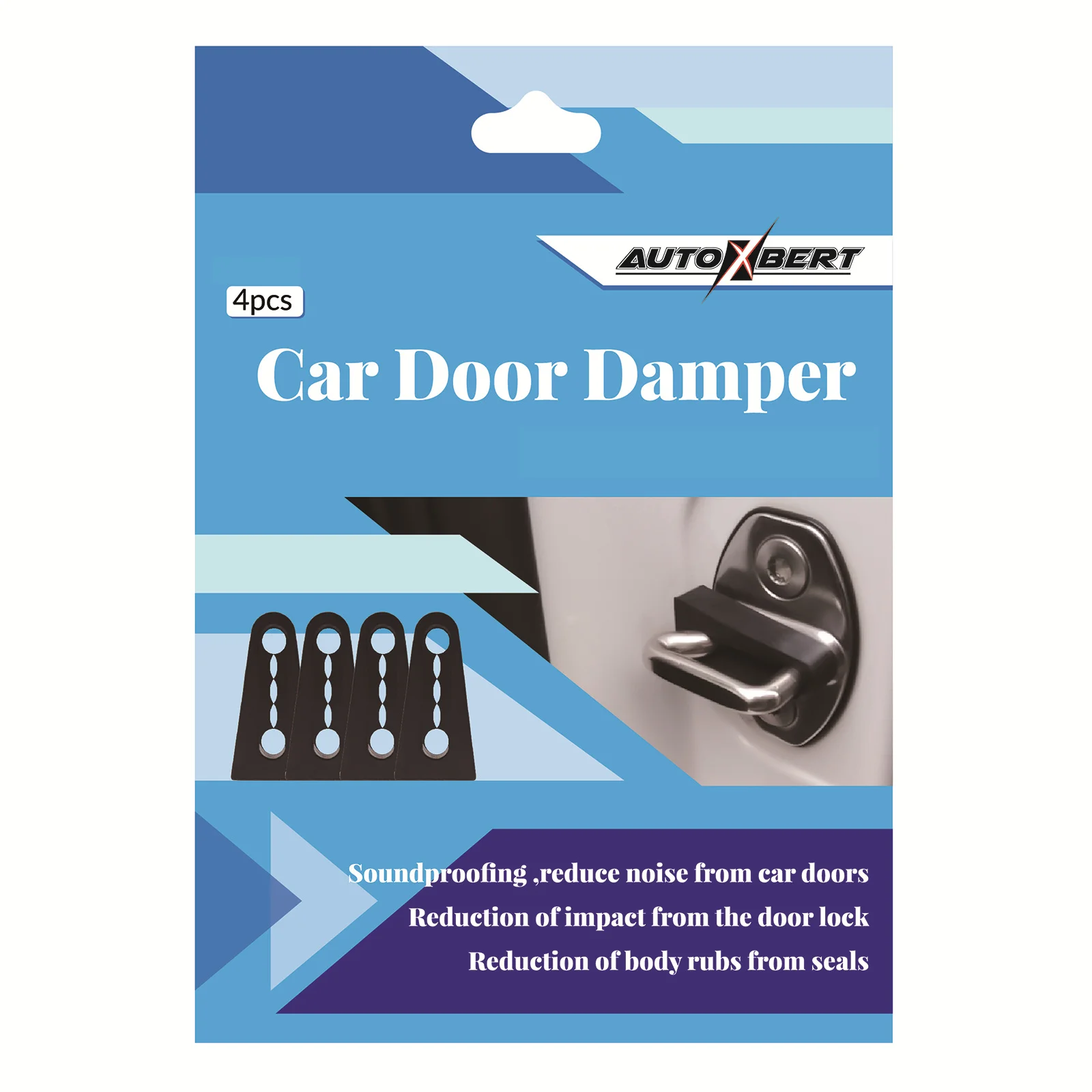 Car Door Lock Deadener Damper Buffer For Lexus NX LX RX IS ES GX Rattling Quiet Noise Deaf Sound Insulation Soundproofing seal  images - 6