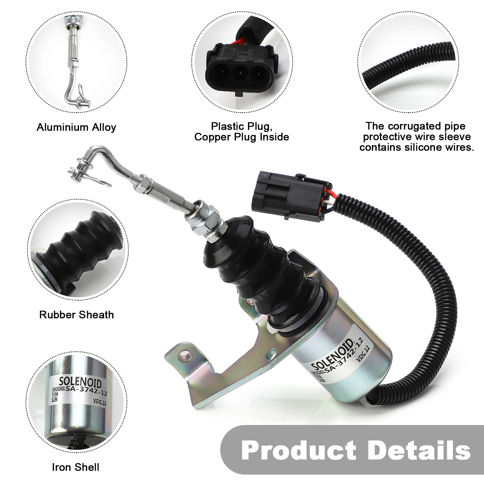 Фотоэлемент клапана 12 В/24 В фотоэлемент модели 1751ES 7-19007 совместим с двигателем Deutz