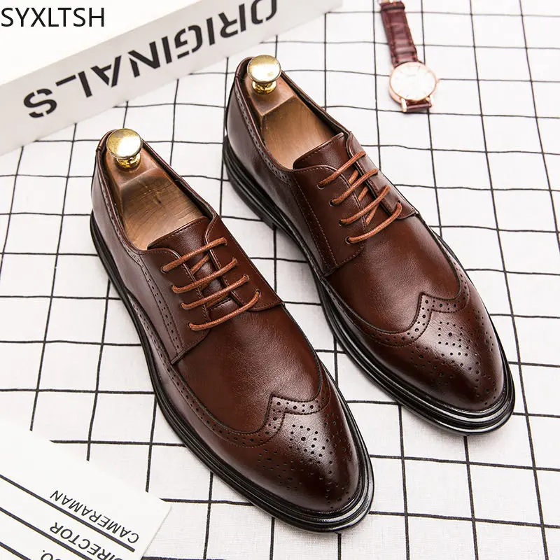

Oxford Shoes for Men Italiano Office 2023 Formal Shoes for Men Casuales Wedding Dress Brogues Shoes for Men полуботинки мужские