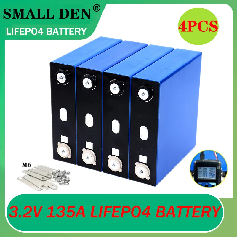 

1-4PCS 3.2V 135A LifePO4 Battery New Class A 3C Discharge High Power DIY12V24V Solar Energy Storage UPS Inverter EU Duty Free