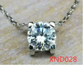 XND028  925 Sterling Silver Pendant 1ct classic style diamond jewelry Mosangshi pendant wedding party commemorative pendant lady