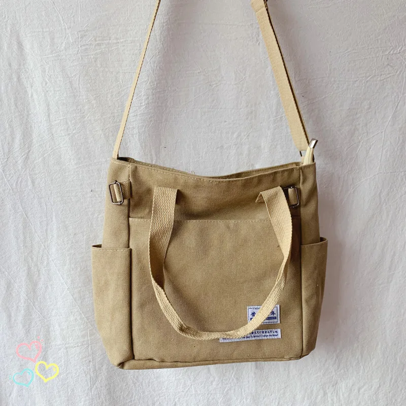 Women High Capacity Handbag Multipurpose Shoulder Messenger Bag Canvas Bag Pendant Сумка Багет Sac A Main Femme Bolsa Feminina