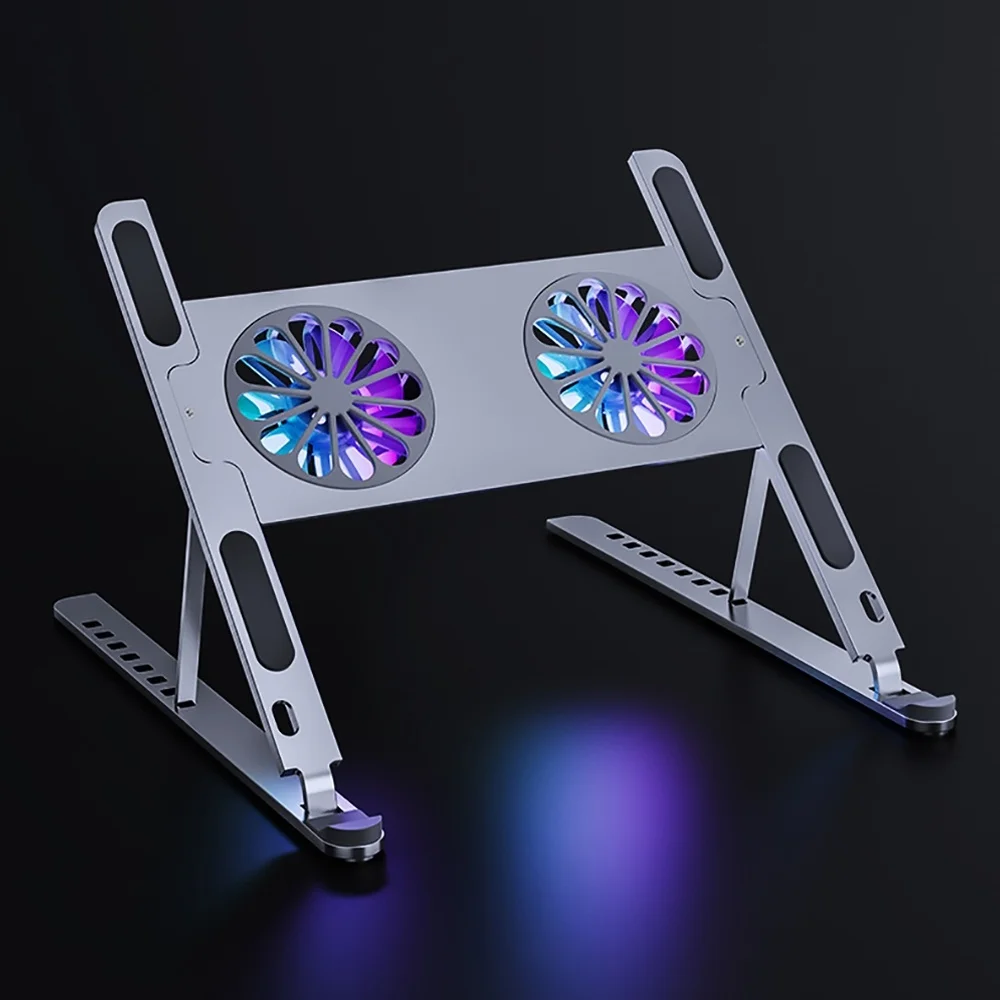 

Foldable Laptop tablet Stand With Cooling Fan Heat Dissipation For MacBook Air Pro Notebook Holder HP DELL Xiaomi Cooler