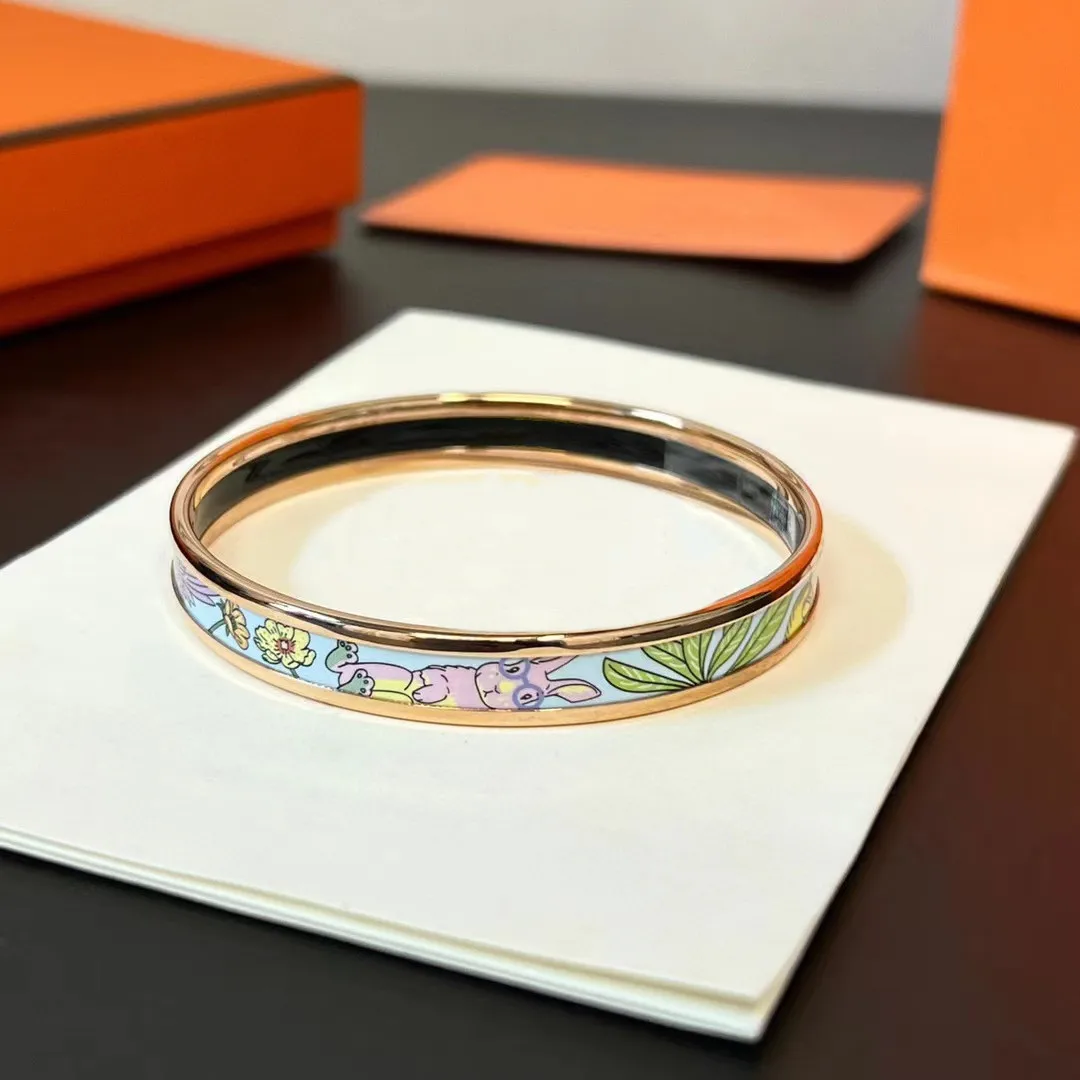 New Rabbit Enamel Colorful Enamel Fashion Personalized Versatile Couple Bracelet