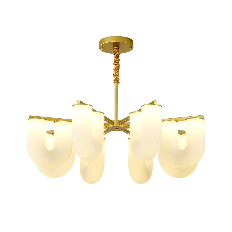 

New Arrival Modern Cream Wind Living Room Chandelier Simplicity U-Shaped Restaurant Bedroom Children'S Room Homestay Lamp